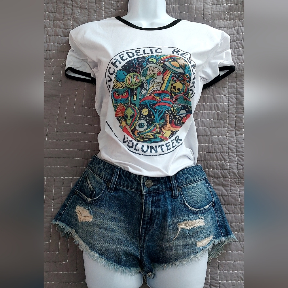 Psychedelic Research Volunteer Ringer Tee - Picture 4 of 6